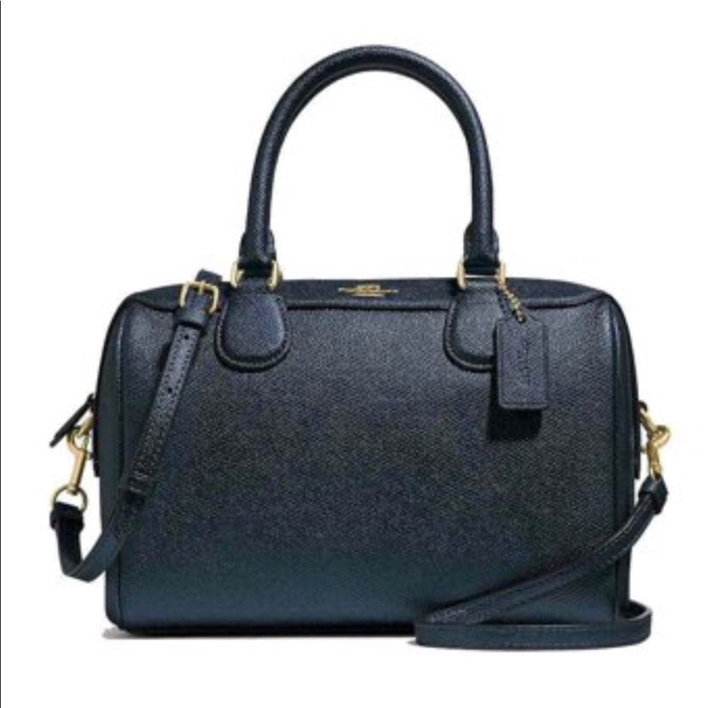 Authentic Coach Metallic Crossgrain SHOULDER STRAP